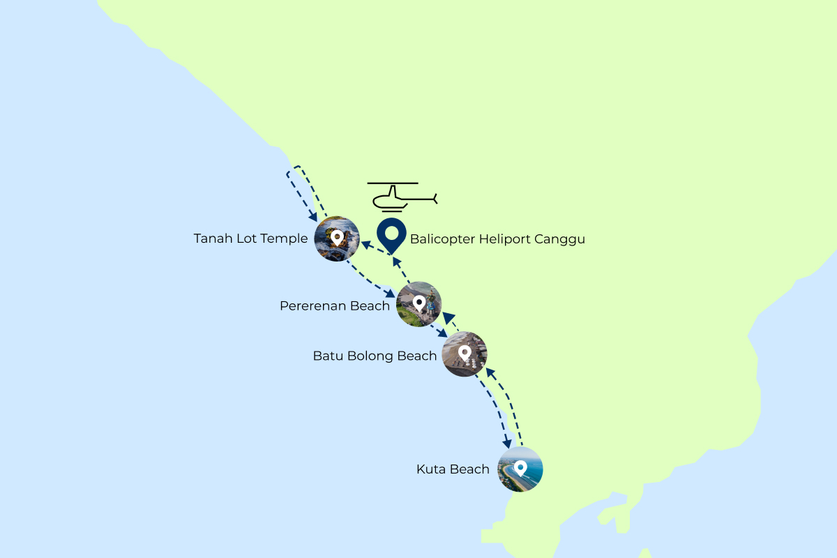 Route map: Canggu Skyline